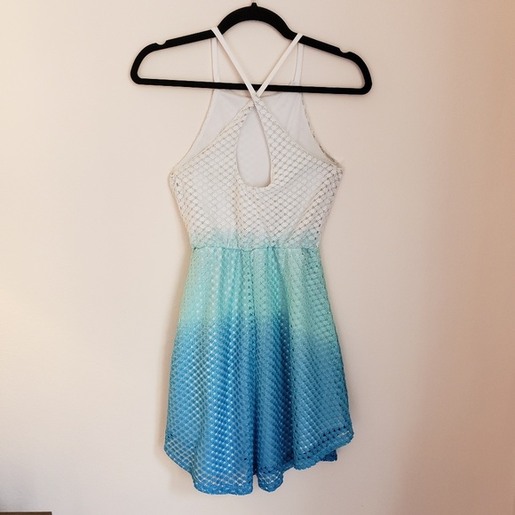 Charlotte Russe Dresses & Skirts - Charlotte Russe Ombre Halter Crochet Dress